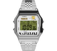Timex Uhren - Quarz-Digitaluhr Timex X Peanuts T80 75Th Annivers - Gr. unisize - in Silber - für Damen