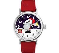 Timex X Peanuts Standard Snoopy Santa Rot Unisex Armbanduhr TW2W44400 Einheitsgröße