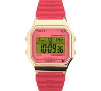 Timex Unisex Digital Quarz Uhr mit Harz Armband TW2W44000YB