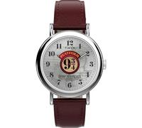 Timex Unisex Harry Potter X Weekender Platform 9 3/4 37 mm Uhr - Rotes zweiteiliges Schnellverschluss silberfarbenes Zifferblatt silberfarbenes Gehäuse