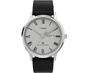 Timex Waterbury TW2W46900 Armbanduhr, für Herren, 40 mm, Lederband mit Schnellwechsel-Funktion