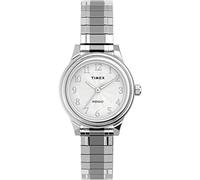 Timex Women's Classic 28mm Expansion Analog Quartz Stainless Steel Strap, Silver, 12 Casual Watch (Model: TW2U093009J)
