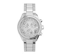 Timex Women's Standard Chronograph 38mm Watch Silver-Tone Case Silver-Tone Dial Silver-Tone Bracelet