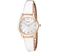 Timex Women's TW2R98400 Stretch Bangle 25mm Blush/Rose Gold-Tone Expansion Band Watch