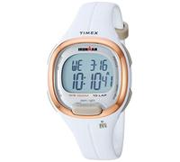 Timex Women's TW5M19900 Ironman Transit Mid-Size White/Rose Gold-Tone Resin Strap Watch