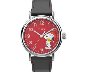 Timex X Peanuts TW2V61100 - Reloj Snoopy Holiday de 40 mm, Rosso, Correa