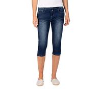 Timezone 3/4 Damen Jeans MaloryTZ - Slim Fit - Blau W24-W33 3/4 Hose Stretch Baumwolle, Größe:W 28, Farbe:Blue Royal Wash (3065)