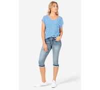 Timezone 3/4 Damenjeans Slim EnyaTZ aqua blue wash Blau 27