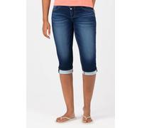 Timezone 3/4 Damenjeans Slim EnyaTZ grape blue wash Blau 33