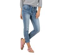 Timezone 7/8 Damen Jeans Slim NALITZ 7/8- Mid Waist - Slim Fit - Blau W24-W33, Größe:W 30, Farbe:T1 70080.3014-31-6440 Mid Olympic Blue wash