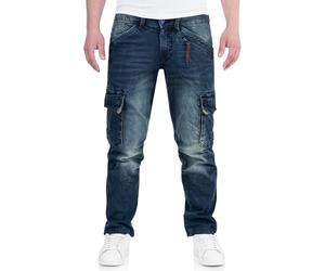 Timezone BenTZ Ben Herrenhose Cargohose Jeanshose lässig modern (W31/L34, Light royal wash)
