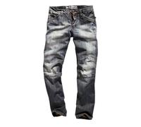 Timezone Cesare TZ 26931 Herren Jeans, Comfort Fit / Gerades Bein, Gr. 31/ 32, Blau (dark indigo wash 1218)