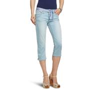 Timezone Damen Capri Jeans Normaler Bund TaliTZ 3199 Superlight wash 15-5120, Gr. 24/Shorts, Blau (Superlight wash 3199)