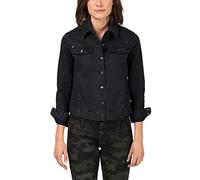 Timezone Damen Colored Denim Jacket Jeansjacke, Schwarz (Black 9999), 38 (Herstellergröße: M)