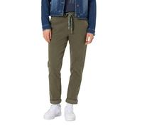 Timezone Damen Hose Regular RYLEIGHTZ 7/8 - Regular Fit - Weiss Grün Schwarz, Größe:W 28, Farbe:Jungle Green 4209