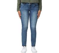 Slim-fit-Jeans TIMEZONE "Slim EnyaTZ", Damen, Gr. 27, Länge 30, blau, 70% Baumwolle 20% Polyester 9% Viskose 1% Elastan, normal, Jeans Slim-fit-Jeans (54199324-27) blau