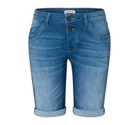 Timezone Damen Jeans Short NaliTZ - Slim Fit - Blau - Opal Blue Wash W24-W33 Bermuda Stretch Baumwolle, Größe:W 29, 1A 2021 Damenshorts:Opal Blue Wash 3485