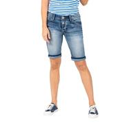 Timezone Damenshorts Slim NaliTZ fresh indigo wash Blau 26