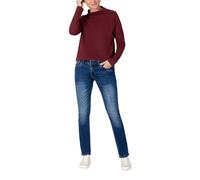 Timezone Damen Jeans Slim TAHILA TZ - Mid Waist - Slim Fit - Blau W25-W33 Stretch, Größe:32W / 32L, Farbe:T1 70005.3043-27-6892 Lush Blue wash