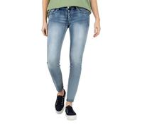 Timezone Damenjeans Tight Sanya aqua blue wash Hellblau W31-L28