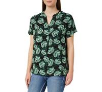 Timezone Damen Printed Simple Blouse Bluse, Mehrfarbig, Small