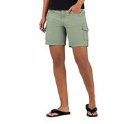 Timezone Damen Short LOOSE ROSLYNTZ CARGO - Rlaxed Fit - Grün - Oil Green, Größe:W 26, Farbe:Oil Green 4628
