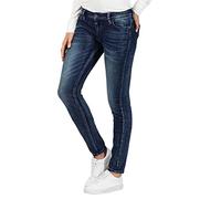 Timezone Damen Skinny Jeans Tight Aleena 17-10000 - 00-3373, Gr. W28/L32, Blau (Blue Patriot Wash 3624)
