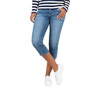 Timezone Damen Slim EnyaTZ 3/4 Shorts, Expressive mid Blue wash, 27