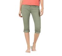 Timezone Damen Slim EnyaTZ 3/4 Shorts, Oil Green, 32