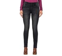 Timezone Damen Slim EnyaTZ Womanshape Slim Jeans,per Pack Schwarz (Black Brushed wash 9058),W29/L32 (Herstellergröße:29/32)