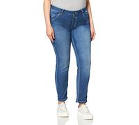 Timezone Damen Slim Nalitz 7/8 Freizeithose, Blue Denim Wash, 27W / 30L EU