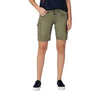 Timezone Damen Slim NaliTZ Cargo Short, Combat Green, 30W EU