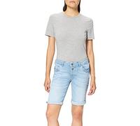 Timezone Damen Slim Nalitz Jeans Shorts, Tropic Sea Blue Wash, 28W EU
