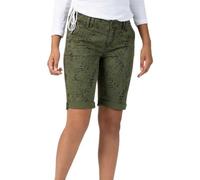 Timezone Damen Slim Nalitz Shorts, Grün (Green Leaves 4617), W26(Herstellergröße:26)