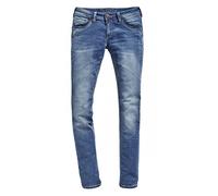 Timezone Damen Jeans TahilaTZ - Slim Fit - Blau - Blue Denim Wash W 31 L 32, Blue Denim Wash (3041)