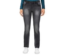 Timezone Damen Slim TahilaTZ Womanshape Straight Jeans, Schwarz (Faded Black wash 9062), 29W / 34L