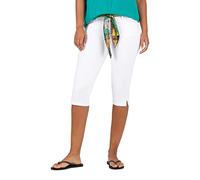 Timezone Damen Tight AleenaTZ 3/4 Shorts, Pure White, 31