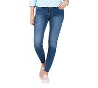 Timezone Damen Tight Aleenatz Jeans, Blue Denim Wash, 29W / 28L EU