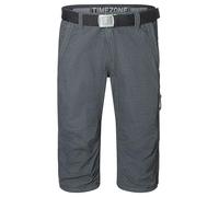 Timezone Herren 3/4 Shorts Bermuda Knielang mit Gürtel 24-10039-10-1420 ConnorTZ Black Minimal W36