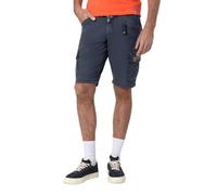 Timezone Herren Cargo Bermuda Shorts Regular RYKERTZ Regular Fit Blau Grün Beige, Größe:W 29, Farbe:Dark Blue 3733