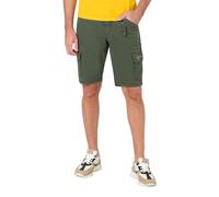 Timezone Herren Cargo Bermuda Shorts Regular RYKERTZ Regular Fit Blau Grün Beige, Größe:W 30, Farbe:Dark Green 4079