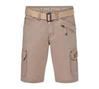 Timezone Herren Cargo Bermuda Shorts Regular RYKERTZ Regular Fit Blau Grün Beige, Größe:W 31, Farbe:String Beige 6034