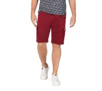Timezone Herren Cargo Bermuda Shorts Regular RYKERTZ Short Mid Waist Regular Fit, Größe:W 30, Farbe:1202-5192 Washed Red