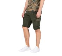 Timezone Herren Cargo Bermuda Shorts Regular RYKERTZ Short Mid Waist Regular Fit, Größe:W 40, Farbe:1202-4725 Washed Leave Green