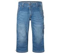 Timezone Herren Cargo Denim Bermuda Shorts mit Seitentaschen und Reißverschluss