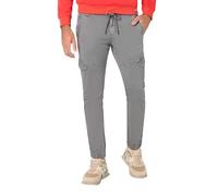 Timezone Herren Cargo Hose Regular BROOKLYNTZ - Regular Fit - Charcoal Grey, Größe:38W / 34L, Farbe:Charcoal Grey 9079