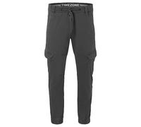 Timezone Herren Cargo Hose REGULAR BROOKLYNTZ - Regular Fit - Grün Schwarz Blau Grau, Größe:36W / 32L, Farbe:Dark Grey 9889