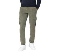 Timezone Herren Cargo Hose REGULAR NIKLASTZ - Regular Fit - Grau Blau Grün, Größe:31W / 34L, Farbe:Olive 4007