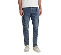 Timezone Herren Cargo Jeans Regular ROGERTZ - Regular Fit - Mid Waist - Blau, Größe:34W / 32L, Farbe:T2 70043.3556-25-03860 Work Blue Wash