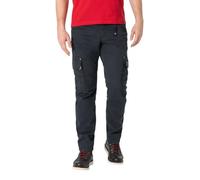 Timezone Herren Cargo Regular Roger TZ - Regular Fit - Grau Schwarz W29-W40 | Baumwolle | Regular Fit | Mittlere Bundhöhe | Schmale Beine mit geshapten Knien | Große Gesäßtaschen mit Abnähern | Einfarbig